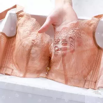 Ультратонкий бюстгальтер большого размера, полная чашка, двойная грудь, полные мм, большая грудь, маленькое нижнее белье, бюстгальтер. 80C красный