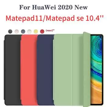 Ультратонкий чехол для Huawei Matepro11 10,4 Honor V6 T5 M5 10,1 M6 Matepad se Matepro11 Weep up Smart Funda Capa Matepad se 10.4 чёрный