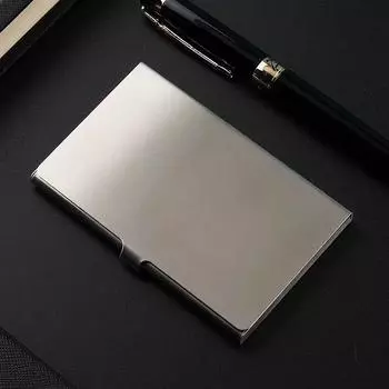 Ультратонкий чехол-визитница из нержавеющей стали Stainless Steel