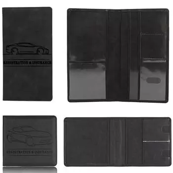 Ультратонкий держатель для водительских прав из искусственной кожи, чехол для водительских прав, сумка для удостоверения личности, чехол «сделай сам», для автомобиля, папка для документов, кошелек унисекс