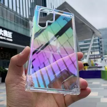 Ультратонкий градиентный цветной лазерный жесткий чехол для телефона Aurora для Apple iphone 14 13 12 11 Pro Max Samsung Galaxy A33 A53 5G A12 A22S A52 A52S A72 iphone 14 Max чистый