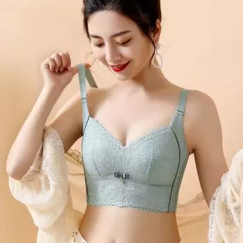 Ультратонкий корректирующий тип без стального обода, женское нижнее белье, верхняя коллекция, бюстгальтер для груди 34/75B