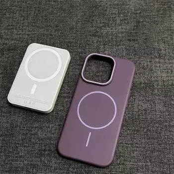 Ультратонкий магнитный чехол MagSafe для iPhone 16 Pro Max 15 14 13 12 11 Pro Max, беспроводная зарядка, матовая жесткая ПК броня For iPhone 16 лавандовый