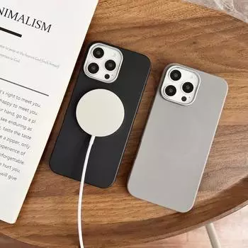 Ультратонкий магнитный чехол с беспроводной зарядкой из кожи и текстурой для iPhone 16, 15, 14, 13, 12, 11, Samsung S24, S23, S22, S21, устойчивые к царапинам мягкие чехлы Samsung S24FE белый