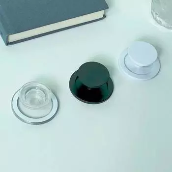 Ультратонкий магнитный держатель на присоске с ленивым держателем, подходящий для смартфона, эластичный однотонный карманный держатель прозрачный