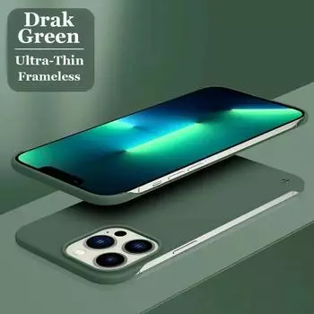 Ультратонкий матовый безрамочный жесткий чехол для iPhone 15 14 13 12 Mini 11 Pro Max X XR XS SE 7 8 Plus противоударная задняя крышка For iPhone 11