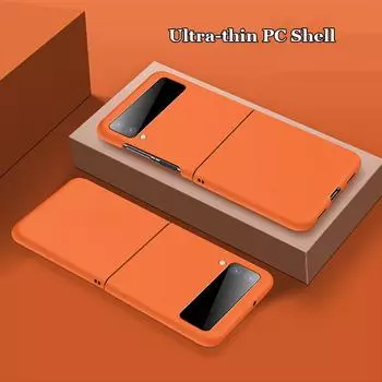 Ультратонкий матовый чехол для ПК с защитой от отпечатков пальцев для Samsung Galaxy W22 W23 W24 Z Flip 5 4 3 Flip5 Flip4 противоударная задняя крышка протектор Z Flip3 5G чёрный