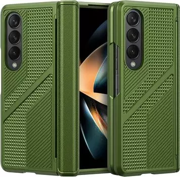 Ультратонкий матовый чехол для Samsung Galaxy Z Fold 4, чехол для Galaxy Z Fold 4, 5g, 2022, защитный чехол на шарнирах, сверхпрочная броня, принципиально For Galaxy Z Fold 4 красный