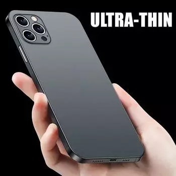 Ультратонкий матовый чехол для телефона iPhone 11 12 13 14 Pro max mini Xs Max X Xr iphone SE 2020 7 8 Plus прозрачный чехол iPhone 14 Plus белый