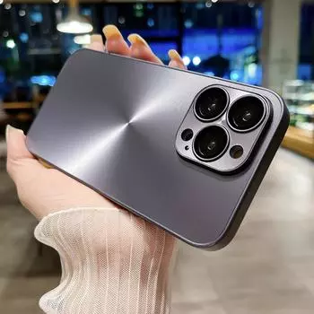 Ультратонкий матовый чехол Hyun для iPhone 15 14 12 13 11 Pro Max XS XR, противоударная задняя крышка, силиконовая металлическая подставка iPhone 11 золотой