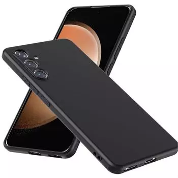 Ультратонкий матовый мягкий силиконовый чехол для телефона Samsung Galaxy S23 S24 S24 + Ultra A05 A05S A15 A25 A35 A55 4G 5G Samsung A15 5G чёрный