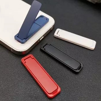 Ультратонкий мини-держатель, металлический складной кронштейн для мобильного телефона, наклейка на заднюю панель, невидимая портативная настольная подставка для мобильного телефона для iPhone белый