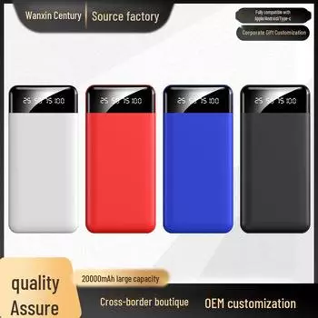 Ультратонкий мини-Power Bank с индивидуальным логотипом и подарочной коробкой для промоакций на мероприятиях 6000 mAh красный