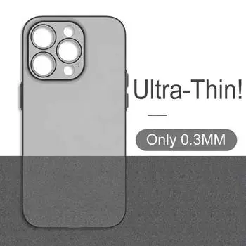 Ультратонкий мягкий полипропиленовый чехол для iPhone 15, 14, 13, 12 Mini 11 Pro X XR XS Max 7 8 Plus SE2, матовый, полупрозрачный, с твердой задней частью, прозрачный тонкий чехол For iPhone14