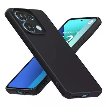 Ультратонкий мягкий силиконовый матовый чехол для телефона с защитой от отпечатков пальцев для Redmi Note 13 4G 5G Note 13 Pro/5G 13 Pro + 5G 13C poco C65 X6 Xiaomi POCO X6 Pro чёрный