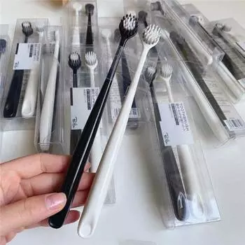 Ультратонкий очиститель для полости рта Щетка для ухода за полостью рта Инструмент для гигиены полости рта Зубная щетка для пары Зубная щетка 2PCS