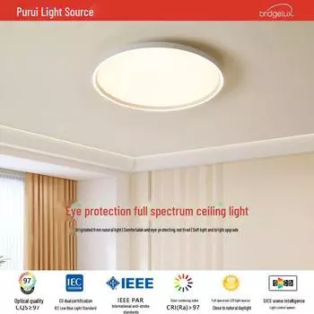 Ультратонкий потолочный светильник полного спектра с антибликовым покрытием для гостиной, спальни и кабинета 50CM Round - Full Spectrum Eye-care Light