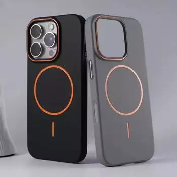 Ультратонкий простой чехол Magsafe для iPhone 16 Pro Max 15 Pro 14 13 12 матовый Hit цветной объектив беспроводная зарядка жесткий чехол для ПК iPhone 16 Pro Max белый