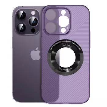 Ультратонкий прозрачный матовый магнитный чехол с текстурой в полоску для Magsafe, чехол для Iphone 13 14 Pro Max Plus, жесткий чехол для беспроводной зарядки For iPhone 13