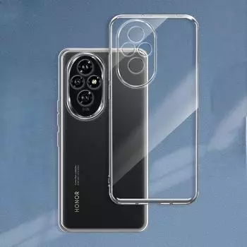 Ультратонкий прозрачный мягкий чехол для телефона TPU для HONOR 200 / 200 Pro / 200 lite HONOR 200 Pro белый