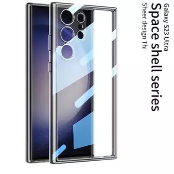 Ультратонкий прозрачный защитный чехол для Samsung Galaxy S23 Ultra 5G, мягкие чехлы из ПК + ТПУ, противоударный чехол для телефона, чехлы for GalaxyS23Ultra(6.8 )