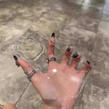 Ультратонкий прозрачный жесткий чехол из поликарбоната для iPhone 15 14 13 12 11 Pro Max 7 8 Plus X XS Max XR, пластиковый прозрачный противоударный чехол For iPhone 14 Pro