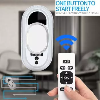 Ультратонкий робот-пылесос, робот-пылесос, робот для очистки электрического стекла, интеллектуальный робот-пылесос с дистанционным управлением, автоматический дом CN Plug белый