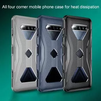 Ультратонкий силиконовый термоударопрочный чехол для мобильного телефона, защитный чехол Xiaomi для 4/4PRO Black-Shark чёрный