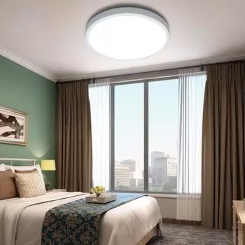 Ультратонкий светодиодный потолочный светильник, потолочный светильник, панель для поверхностного монтажа, 85-265 В, современная лампа НЛО для домашнего декора, освещение Cold White 9w