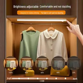 Ультратонкий светодиодный шкаф и настольная лампа с датчиком движения Induction Lamp