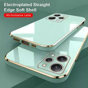 Ультратонкий тонкий мягкий силиконовый чехол из ТПУ для телефона Xiaomi 12 13 Lite 13T 12T Redmi 12 12C 10 10C 10A Note 11 11S 12 Pro + 5G 10S 11 11S Redmi 12 зелёный