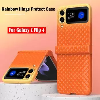 Ультратонкий жесткий чехол радужного цвета для Samsung Galaxy Z Flip 4 3, защитный чехол с шарниром для Samsung Z Flip3 4, 5 г, защитный чехол с полным шарниром For Galaxy Z Flip 4