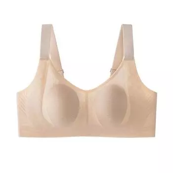 Ультратонкое Бесшовное Нижнее Белье с Ушками Кролика для Женщин с Большой Грудью, Маленькой Грудью и Маска-Бюстгальтер против Отвисания M(75BCD)