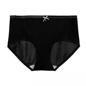 Ультратонкое дышащее нижнее белье Naked, быстросохнущее нижнее белье, нижнее белье из ледяного шелка, женское нижнее белье, антибактериальное удобное нижнее белье M чёрный