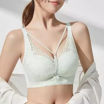 Ультратонкое нижнее белье для женщин, обтягивающее большую грудь и показывающее маленькую грудь, закрывающее вторичную грудь, антипровисающий бюстгальтер большого размера 75B чёрный