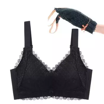 Ультратонкое нижнее белье женский бюстгальтер с присборенной чашкой большой размер регулировка тип коррекция груди антипровисающий бюстгальтер 36/80C
