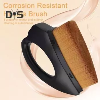 Ультратонкое синтетическое волокно, щетка для детализации автомобильных шин, эргономичная ручка, автомойка, очиститель шин, портативные средства для чистки автомобилей высокой плотности чёрный