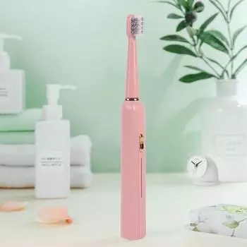 Ультразвуковая электрическая зубная щетка с 3 насадками, одна зарядка для Бразилии