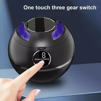 Ультразвуковая чистящая машина для зубных протезов, брекетов, очиститель из нержавеющей стали, 6 режимов, ювелирная зубная щетка