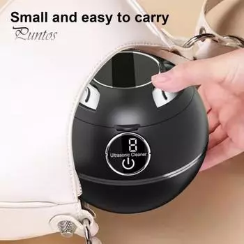 Ультразвуковая чистящая машина для зубных протезов, брекетов, очиститель из нержавеющей стали, 6 режимов, ювелирные изделия, чистящая машина для зубных щеток чёрный