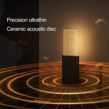 Ультразвуковая лампа от комаров, светодиодный ночник, питание от USB, мини-репеллент от насекомых Plug And Play для чёрный