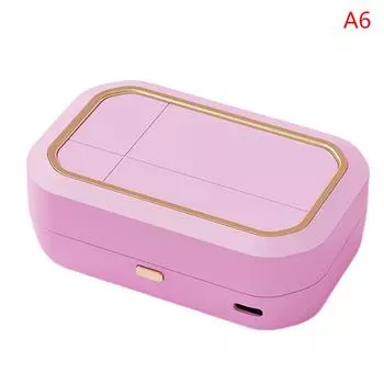 Ультразвуковая машина для чистки контактных линз 49000 Гц Высокочастотная вибрация Синхронизация Перезаряжаемый очиститель Инструмент для снятия контактных линз