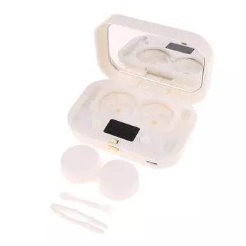 Ультразвуковая машина для чистки контактных линз 49000 Гц Высокочастотная вибрация Синхронизация Перезаряжаемый очиститель Инструмент для снятия контактных линз