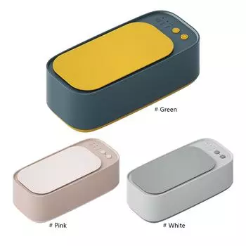 Ультразвуковая машина для очистки ювелирных изделий 45 кГц 360 градусов с раковиной 500 мл для очков/брекетов/расчесок/бритв/кистей для макияжа розовый