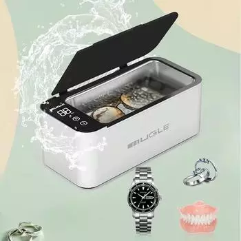 Ультразвуковая моечная машина 50 Вт Ультразвуковой очиститель для очков и ювелирных изделий Высокочастотная ультразвуковая моечная ванна для очков 500 мл us