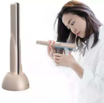 Ультразвуковая обработка Kiboer Shiny ускоряет повреждение волос Зарядка волос 1 МГц Blue Увеличивает проникновение Лечение профессиональных волос Шампань Золото