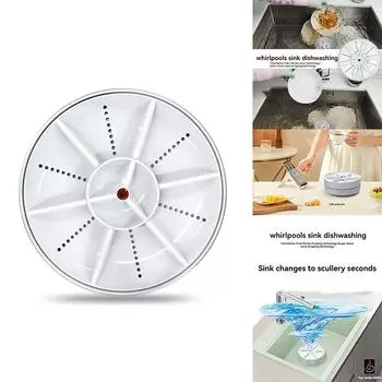 Ультразвуковая посудомоечная машина Портативная мини-турбо посудомоечная машина, овощемоечная машина Бытовая посудомоечная машина для раковины сапфир синий