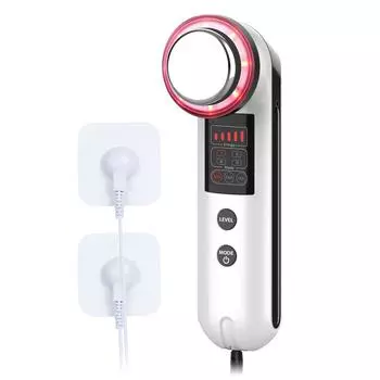 Ультразвуковое косметическое устройство для омоложения кожи EMS 3 в 1 1PCS белый