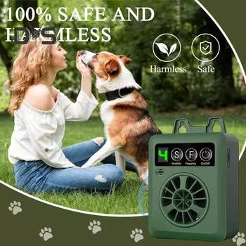 Ультразвуковое устройство против лая для собак, перезаряжаемый контроллер лая, устройство для отпугивания лая собак, для использования в помещении и на улице армия зеленый