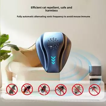 Ультразвуковой бесшумный отпугиватель вредителей: Средство от мышей, комаров и тараканов British regulations чёрный